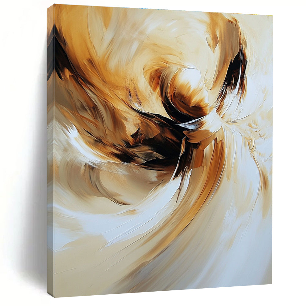 Flowing Golden Abstract for Luxury Hotel Lobby & Upscale Dining Room STSC634