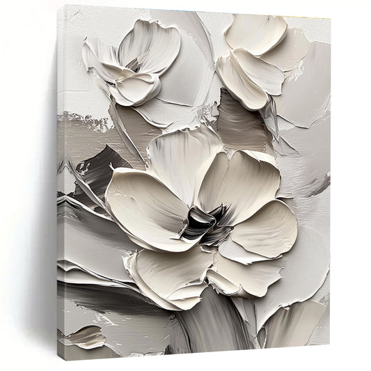 Shades of Gray Textured Flowers for Industrial - Chic Loft & Modern Bedroom STSC513