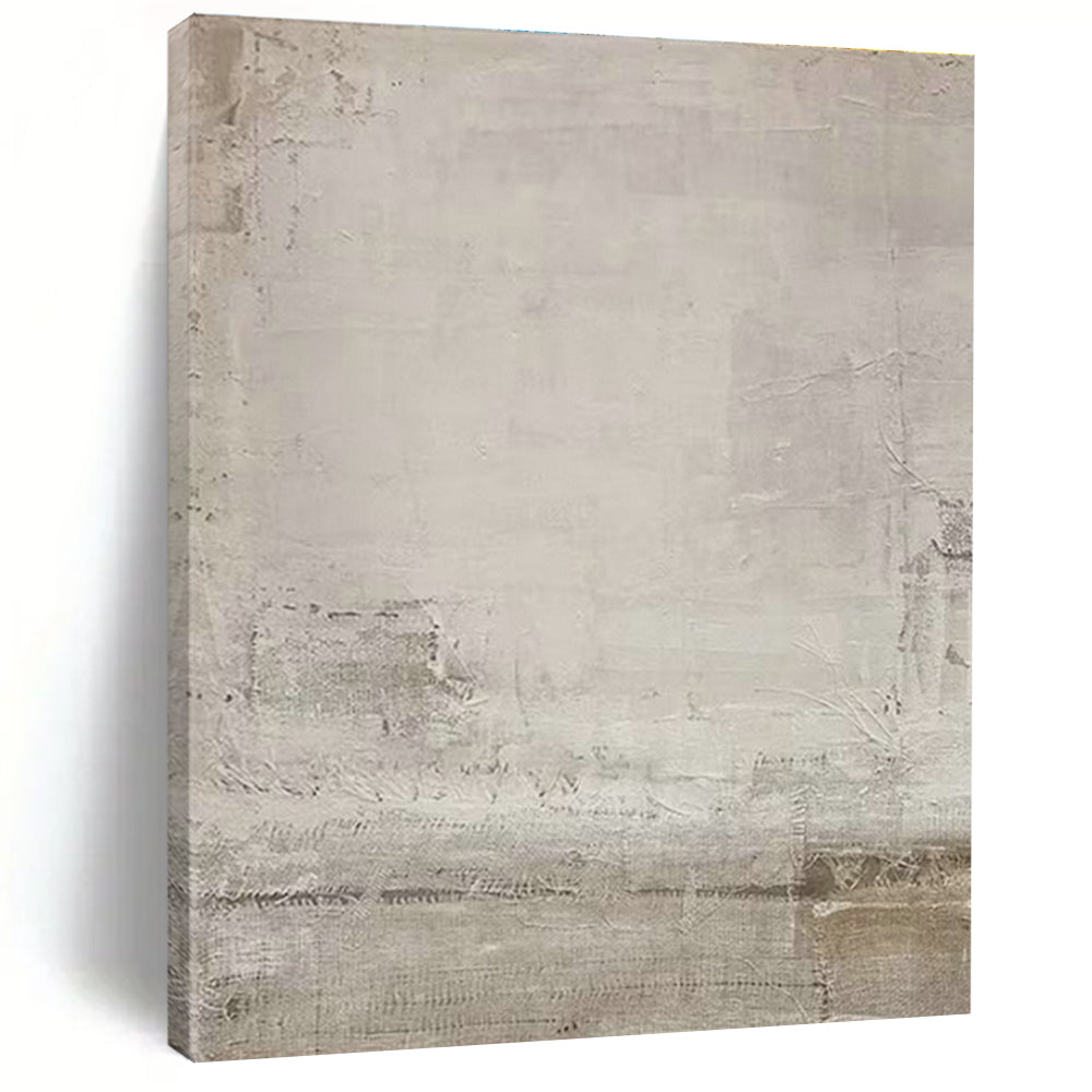 Gray - White Textured Abstract Art III for Modern Art Gallery & Industrial - Style Home Office DLZ1859