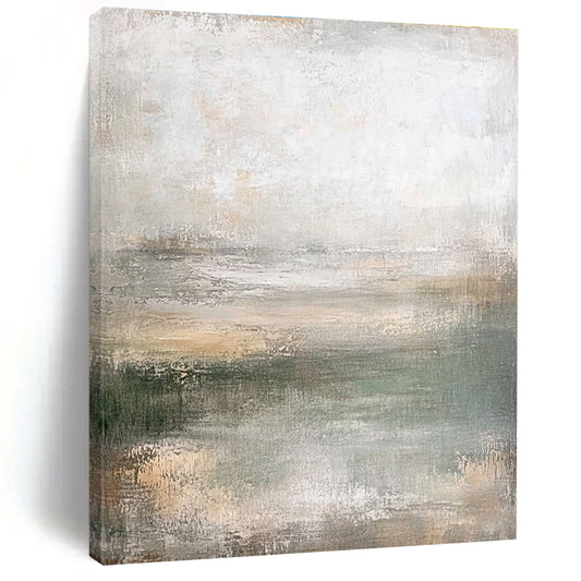 Light - Toned Abstract Landscape for Coastal Home Living Room & Art - Loving Sunroom STSC219