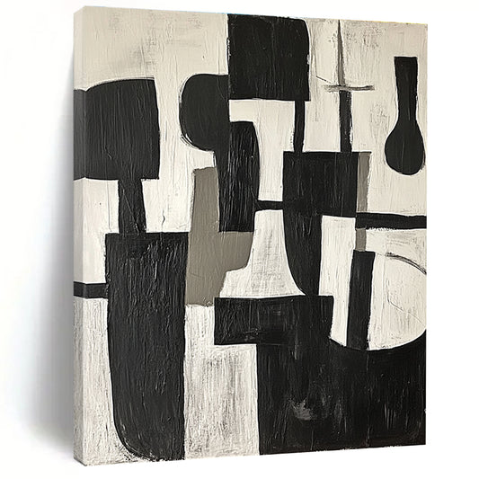 Monochromatic Abstract Art for Gallery & Library STSC675