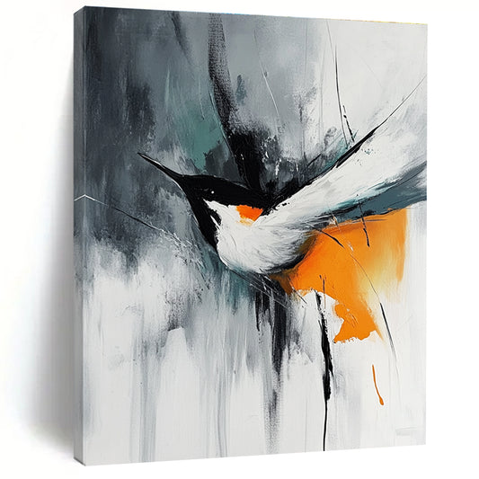 Expressive Abstract Bird Art for Bedroom & Study STSC662