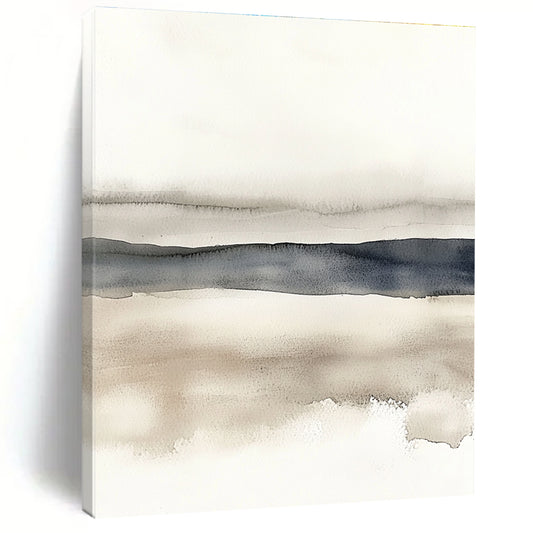 Minimalist Watercolor Stripes for Scandinavian - Style Home Office & Calming Meditation Space STSC496