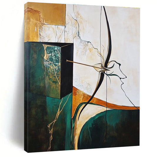 Surreal Abstract Composition for Bohemian Living Room & Artistic Studio STSC637