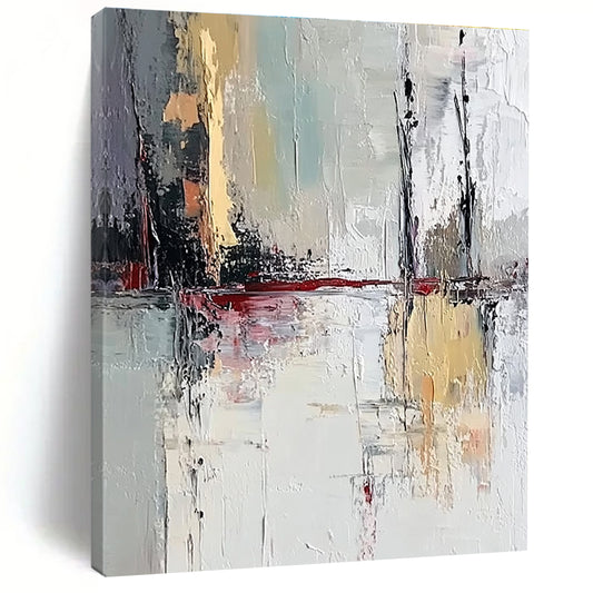 Colorful Abstract Reflection for Artistic Café & Bohemian Living Room STSC601