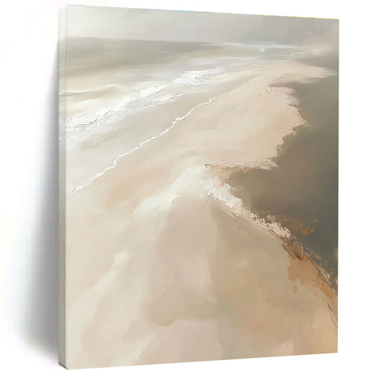 Soft Beach Aerial View for Scandinavian - Style Bedroom & Coastal Home Living Room STSC528