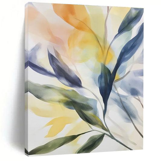 Soft Leaf Watercolor for Serene Home Office & Nature - Inspired Nursery STSC502