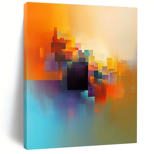 Vibrant Colorful Cubes Art for Creative Studio & Playroom STSC687