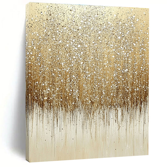 Luxurious Golden Drizzle Art for Ballroom & Home Gallery STSC681