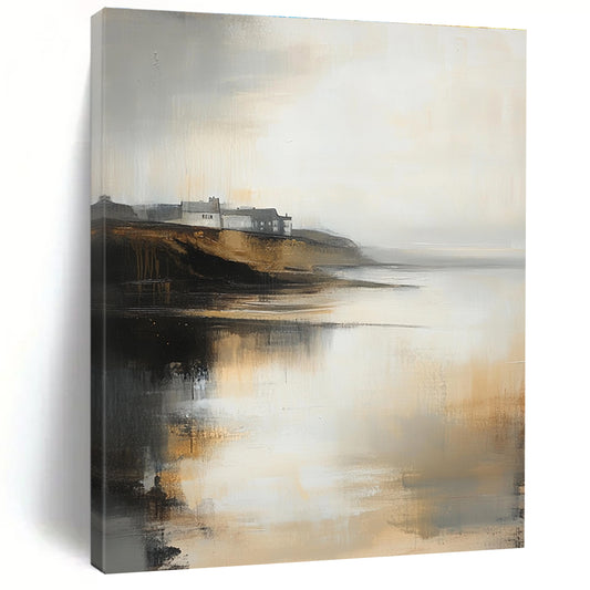 Coastal Abstract Landscape for Nautical - Themed Home & Relaxing Beach House STSC589