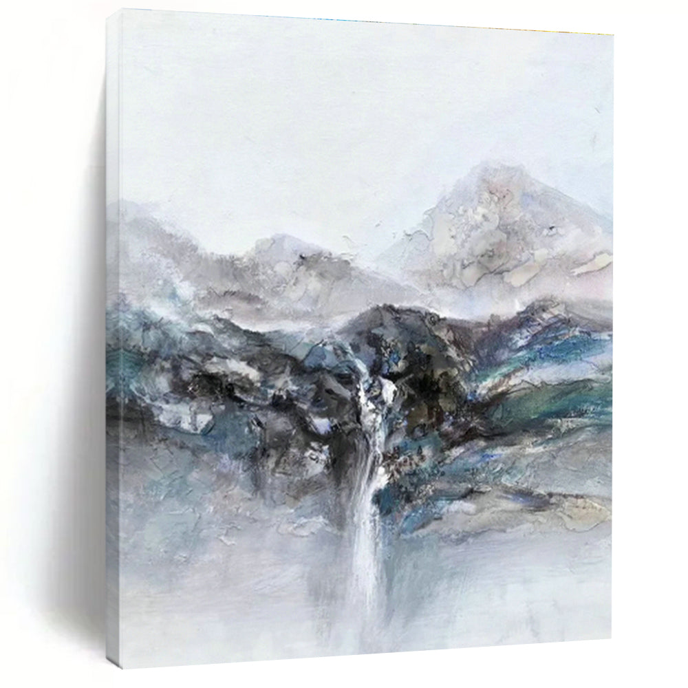 Landscape with Waterfall Abstract Art for Living Room & Study DLZ0506