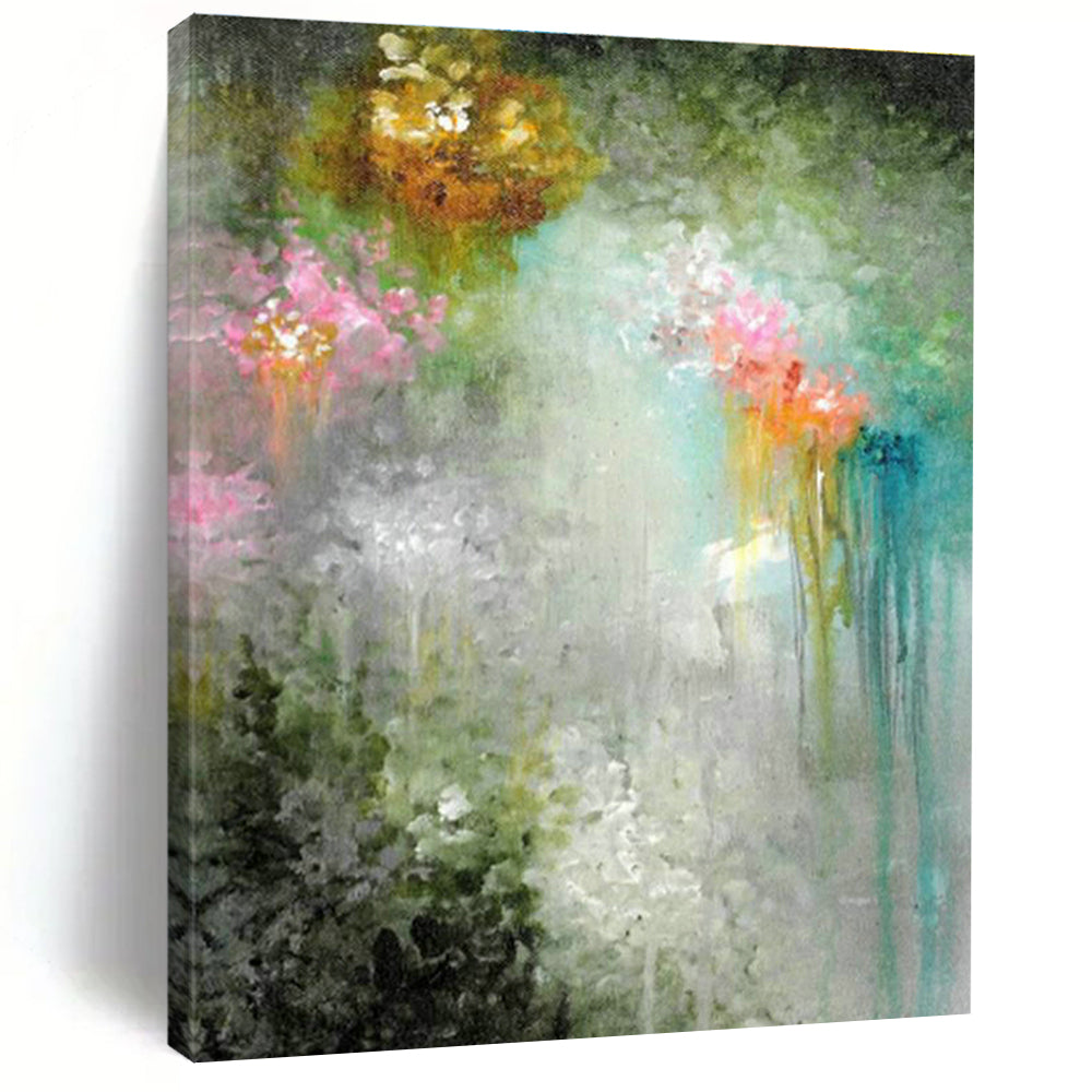 Floral Abstract Art for Garden - Themed Bridal Suite Bedrooms DLZ0073