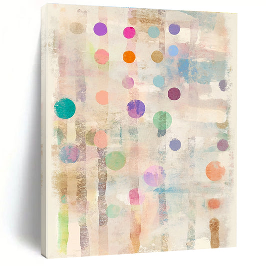 Pastel Dots & Stripes Art for Nursery & Café STSC722
