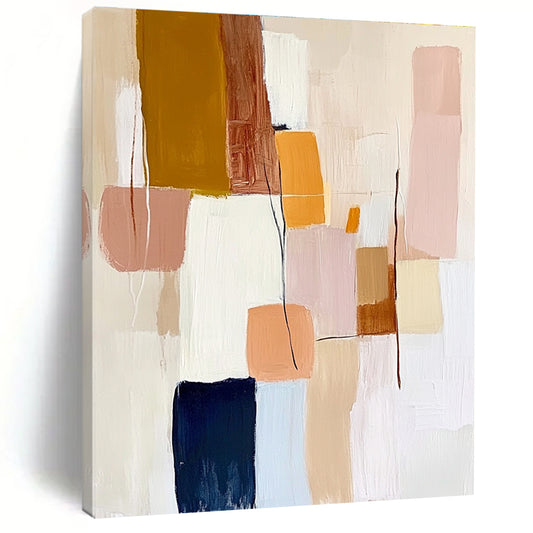 Pastel Color Block Abstract for Feminine - Inspired Boutique & Cozy Café STSC755