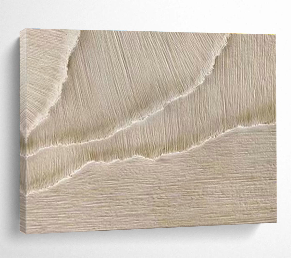Beige Fabric - Texture Art for Cozy Reading Nooks DLZ2479