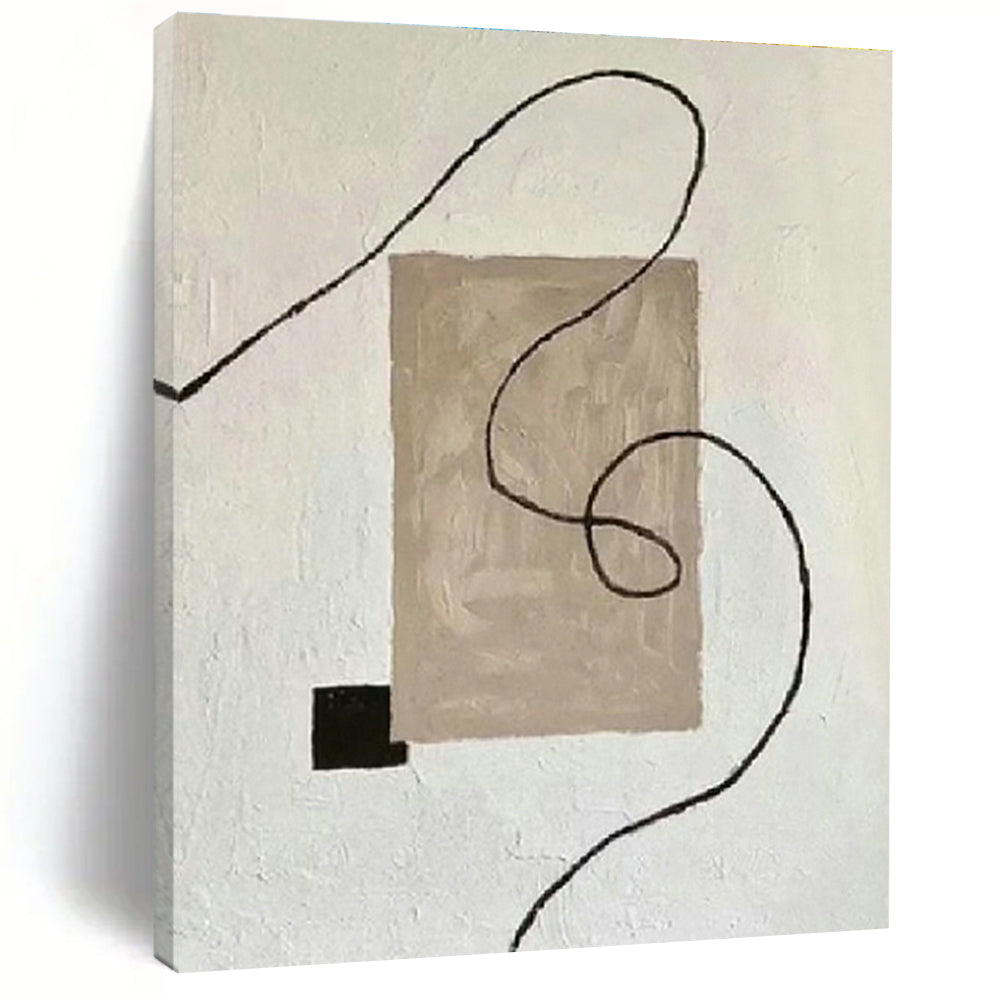 Minimalist Line Abstract Art for Scandinavian Bedroom & Minimalist Gallery DLZ1334