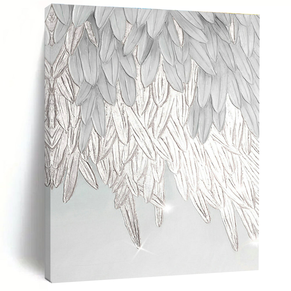 White Feather 3D Art for Bridal Salon & Angel - Themed Nursery DLZ0667