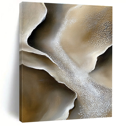 Textured Earth - Tone Abstract for Modern Living Room & Art Gallery Space STSC530