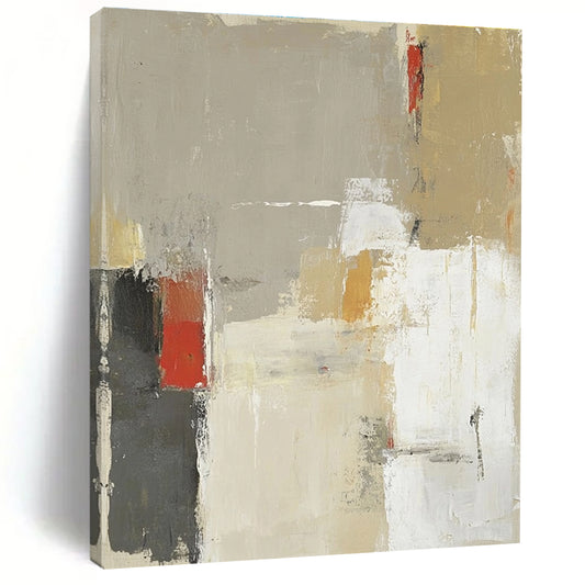 Neutral Abstract Layers for Scandinavian - Style Home & Serene Meditation Room STSC616