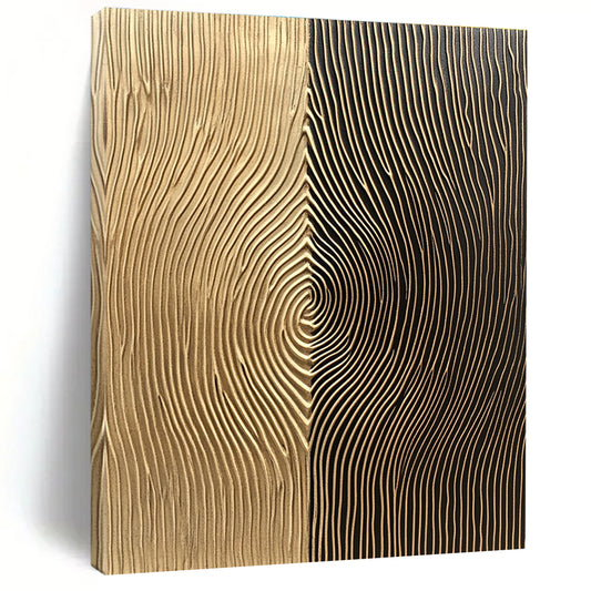 Gold and Black Textured Art for Luxurious Hotel Lobby & Modern Office Reception STSC1214