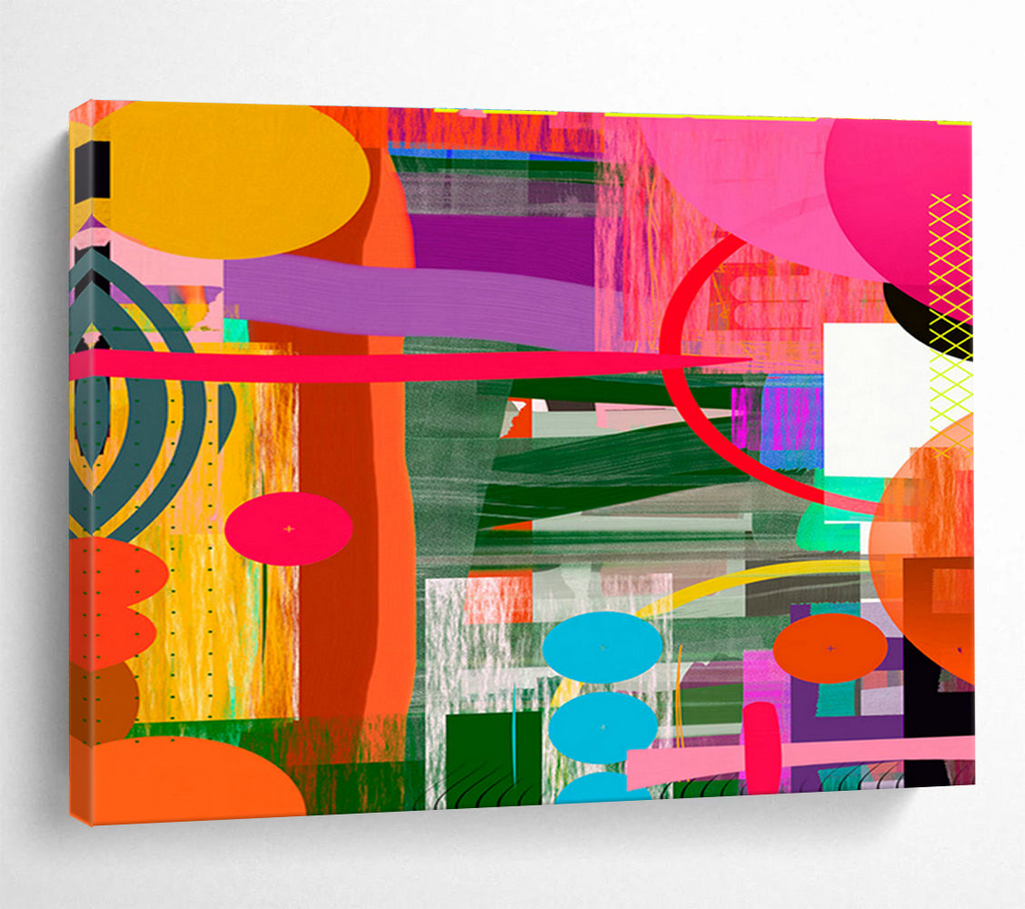 Colorful Geometric Abstract for Creative Playrooms DLZ2466