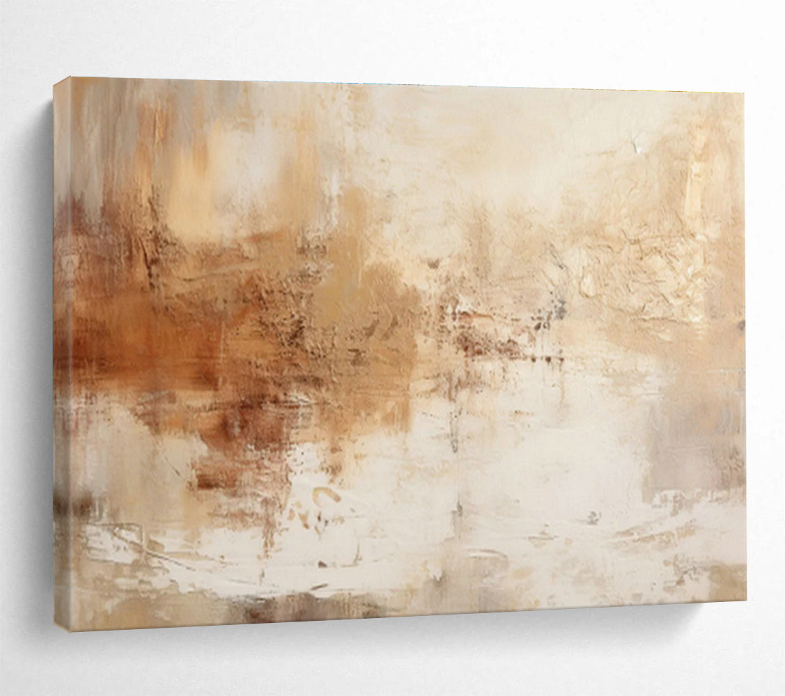 Warm - Toned Abstract Art for Cozy Living Room Ambiance DLZ2714