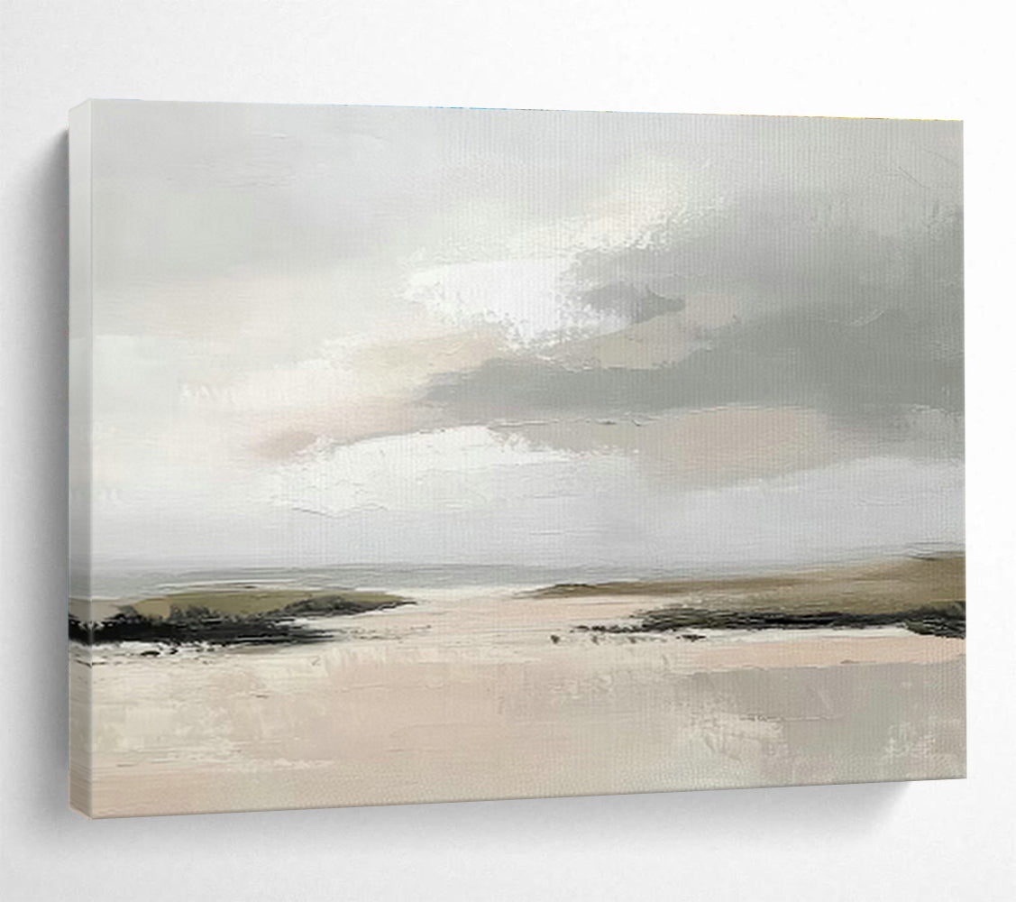 Light - Toned Coastal Abstract Art for Beach House Hallways DLZ2627