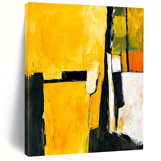 Bold Yellow & Black Art for Kitchen & Sunroom STSC718