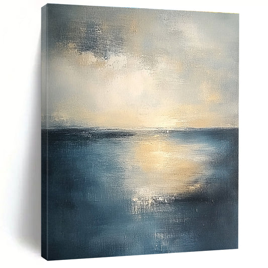 Serene Sea at Dusk for Coastal Bedroom & Relaxing Spa Lounge STSC461