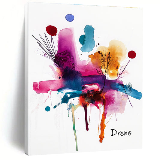 Color - Splash Abstract for Vibrant Art Studio & Lively Caf茅 STSC500