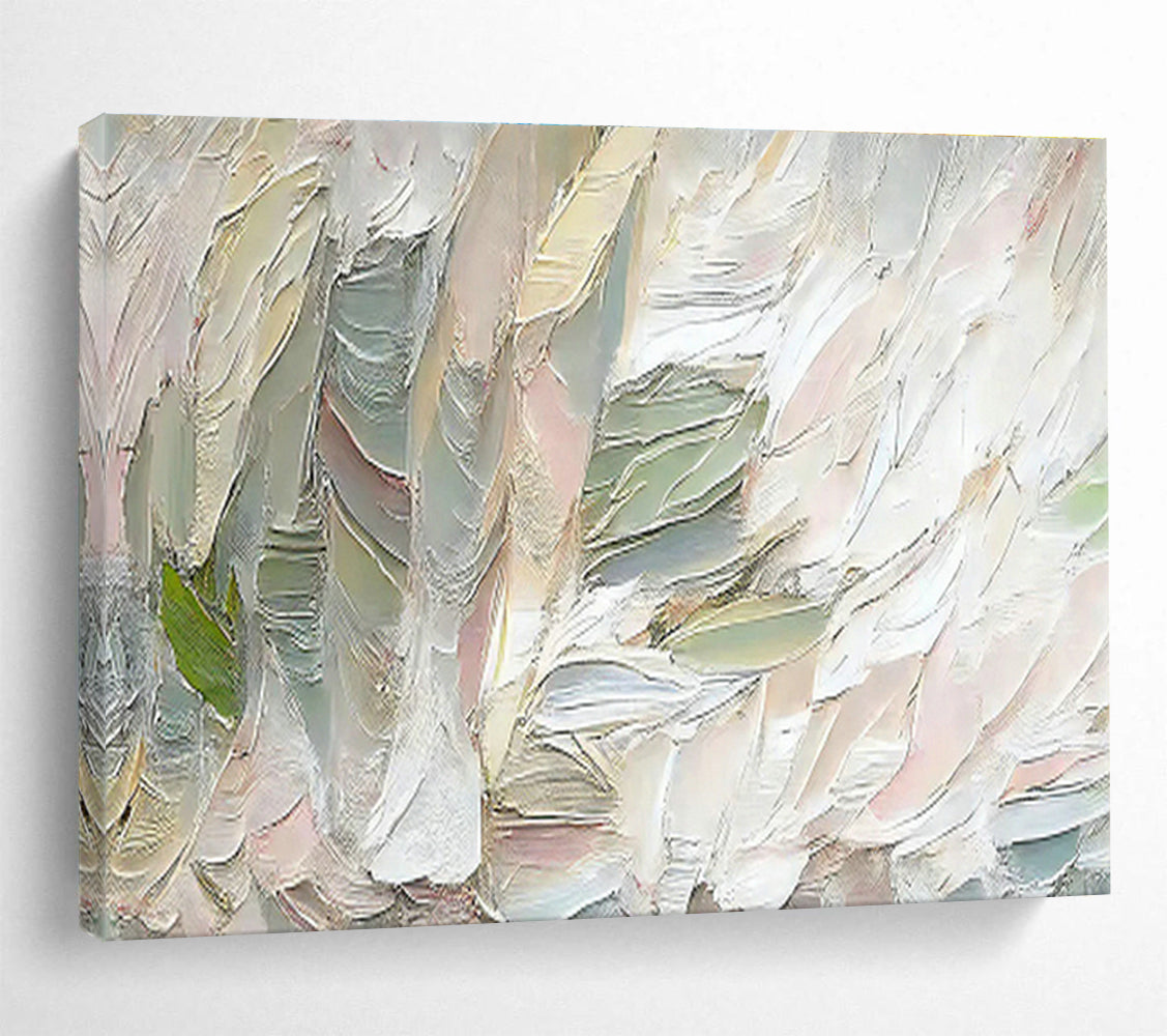 Pink - Green Texture Abstract Art for Minimalist Office Break Rooms DLZ2645