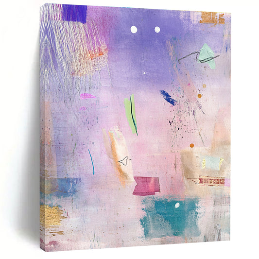 Pastel Abstract Collage for Feminine - Inspired Nursery & Whimsical Café STSC605