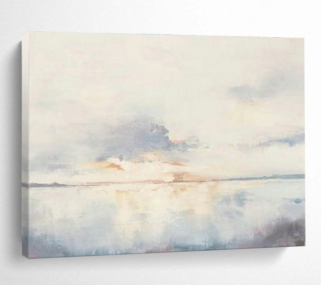 Light - Color Lake - View Abstract Art for Serene Bedroom Nook DLZ2799