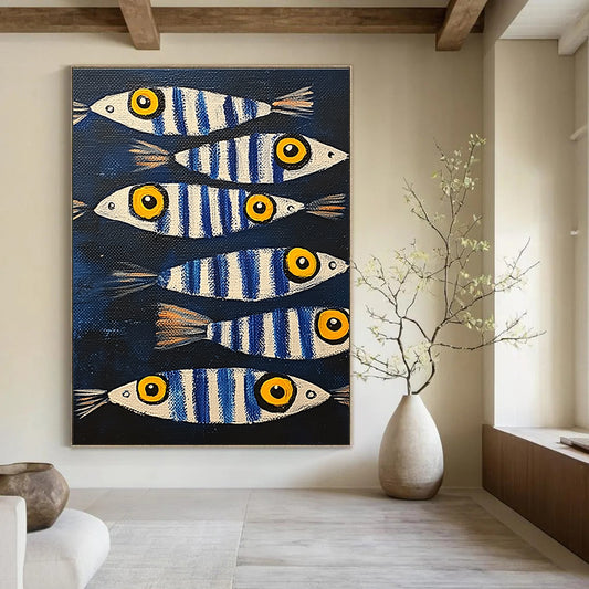 Striped Fish for Seafood Restaurant & Beach House Decor STSC1171