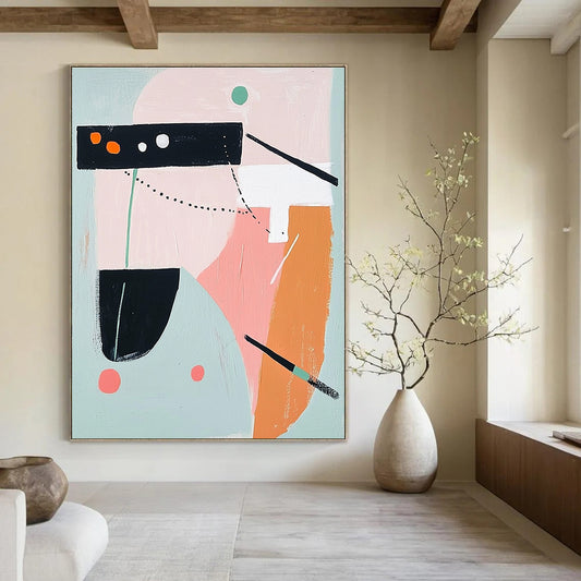 Pastel Geometric Art for Nursery & Craft Studio STSC691