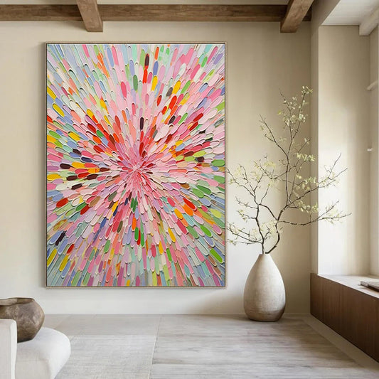 Colorful Petal Burst Art for Garden - Themed Nursery & Floral Event Venue DLZ1558