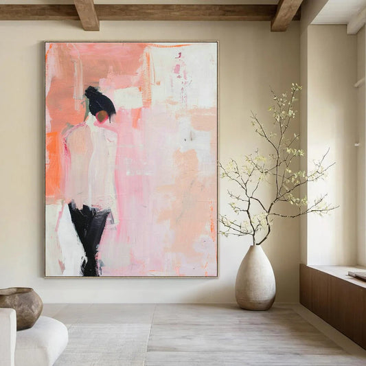 Pink - Orange Figure Art for Bedroom & Hallway DLZ0339