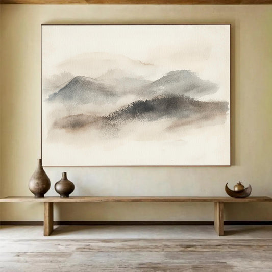 Traditional Ink Wash Art: Enrich Asian - Inspired Home & Zen Space SC549