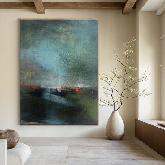 Abstract Landscape Art for Contemporary Office Lounge & Art - Themed Hotel Room DLZ1415