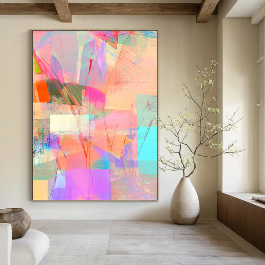 Colorful Abstract Collage for Creative Café & Vibrant Art Studio STSC543