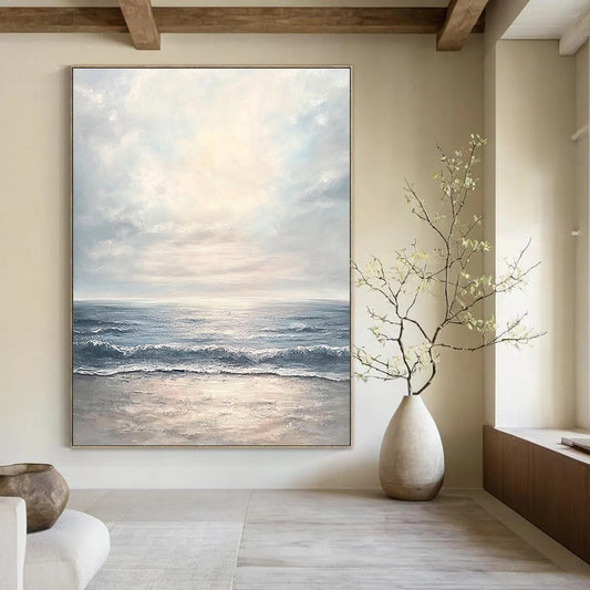 Calm Sea at Dawn for Minimalist Bedroom & Yoga Studio STSC1177