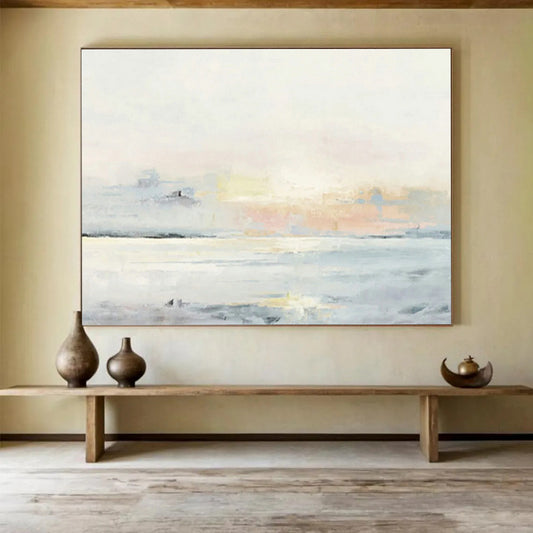 Light - Colored Seaside Landscape Art to Evoke the Calming Essence of Coastal Living in Your Home DLZ2790