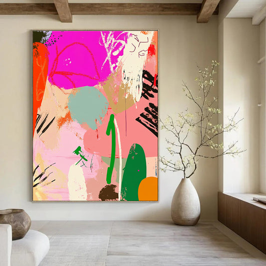 Colorful Graffiti - Style Abstract for Vibrant Art Café & Creative Studio STSC485