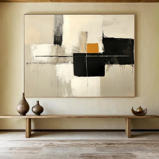 Minimalist Geometric Blocks Art for Architectural Firm & Scandinavian - Style Home SC503