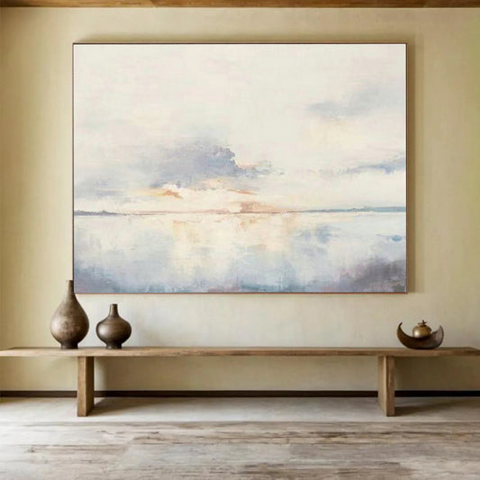 Light - Color Lake - View Abstract Art for Serene Bedroom Nook DLZ2799