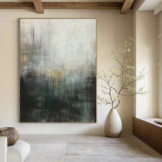 Muted Abstract Cityscape for Thoughtful Library & Industrial - Chic Loft STSC604