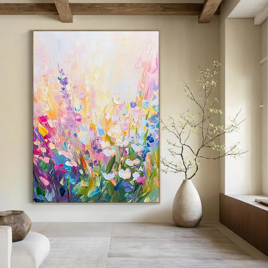 Pastel Flower Field for Feminine Bedroom & Garden - Themed Café STSC1286