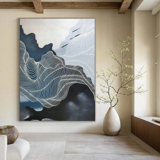 Line Landscape Abstract Art for Living Room & Study DLZ0548