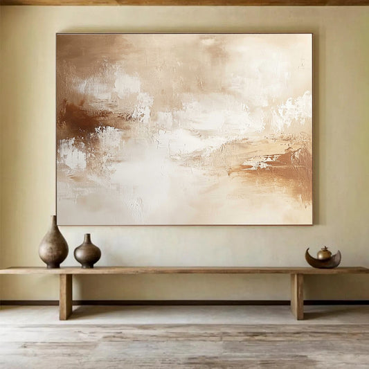 Warm - Toned Abstract Art for Cozy Living Room & Luxury Hotel Suite SC010