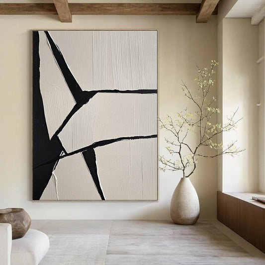 Black and White Geometric for Modern Kitchen & Art Gallery Corridor STSC1247